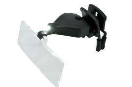 Vorsetzlupe/-brille (1,5x/2,5x/3,5x) mit LED, Clip-on