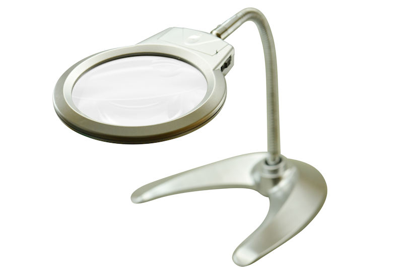 bifocal, Lampenhals) 2 LED Lupen-Center (flexibler - CH Lupenleuchte