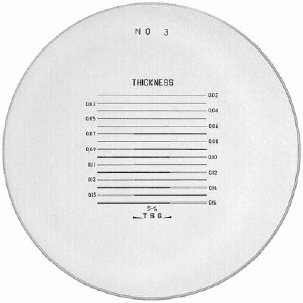 Messskalen in schwarzer Schrift für PEAK 1983, 2004, 2028, 2049, KIMAG®-10